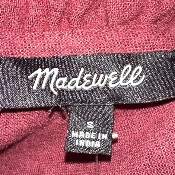 Madewell dress, size S, Embroidered Ruffled Flannel Mini Dress - Picture 3 of 5